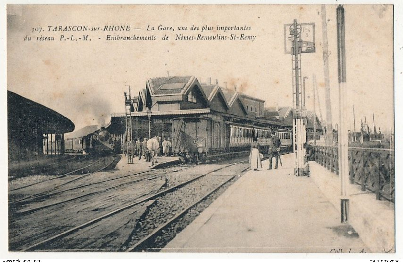 CPA - TARASCON (B Du R) - La Gare, Une Des Plus Importantes Du Réseau P.L.M. ... - Tarascon