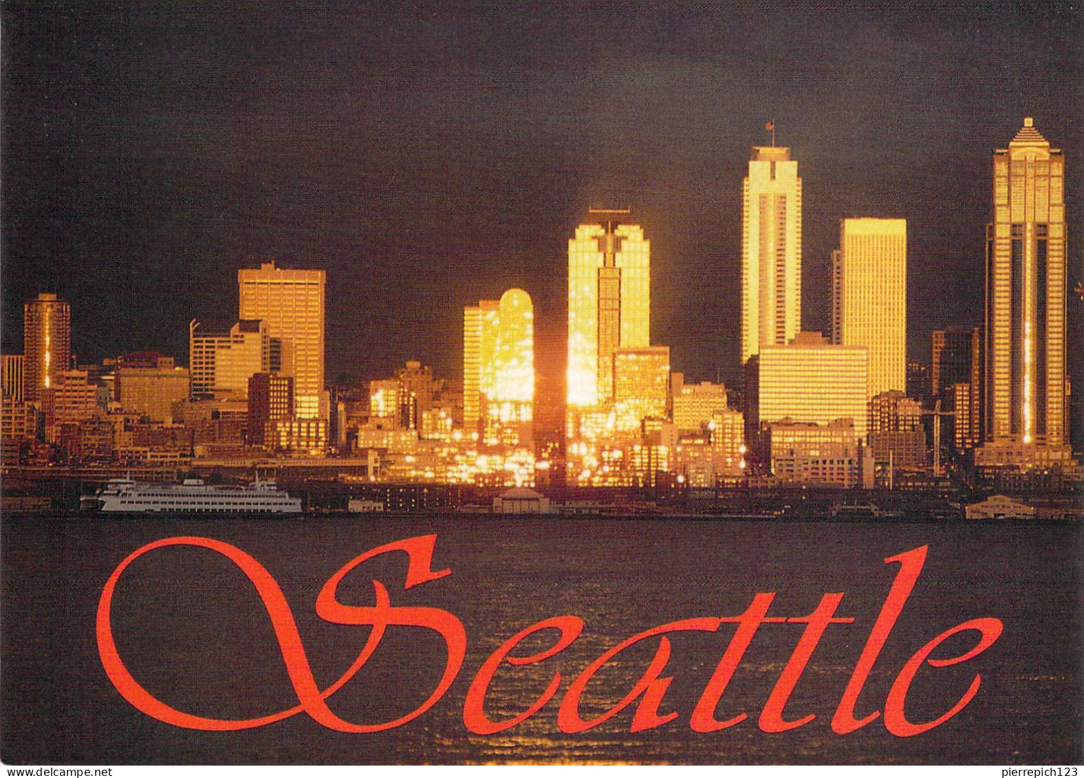 Seattle - Vue Nocturne Sur La Ville - Seattle