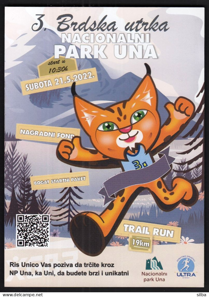 Bosnia And Herzegovina / Athletics / 3rd Mountain Race, Trail Run, Una National Park / Leaflet, Brochure - Athletics