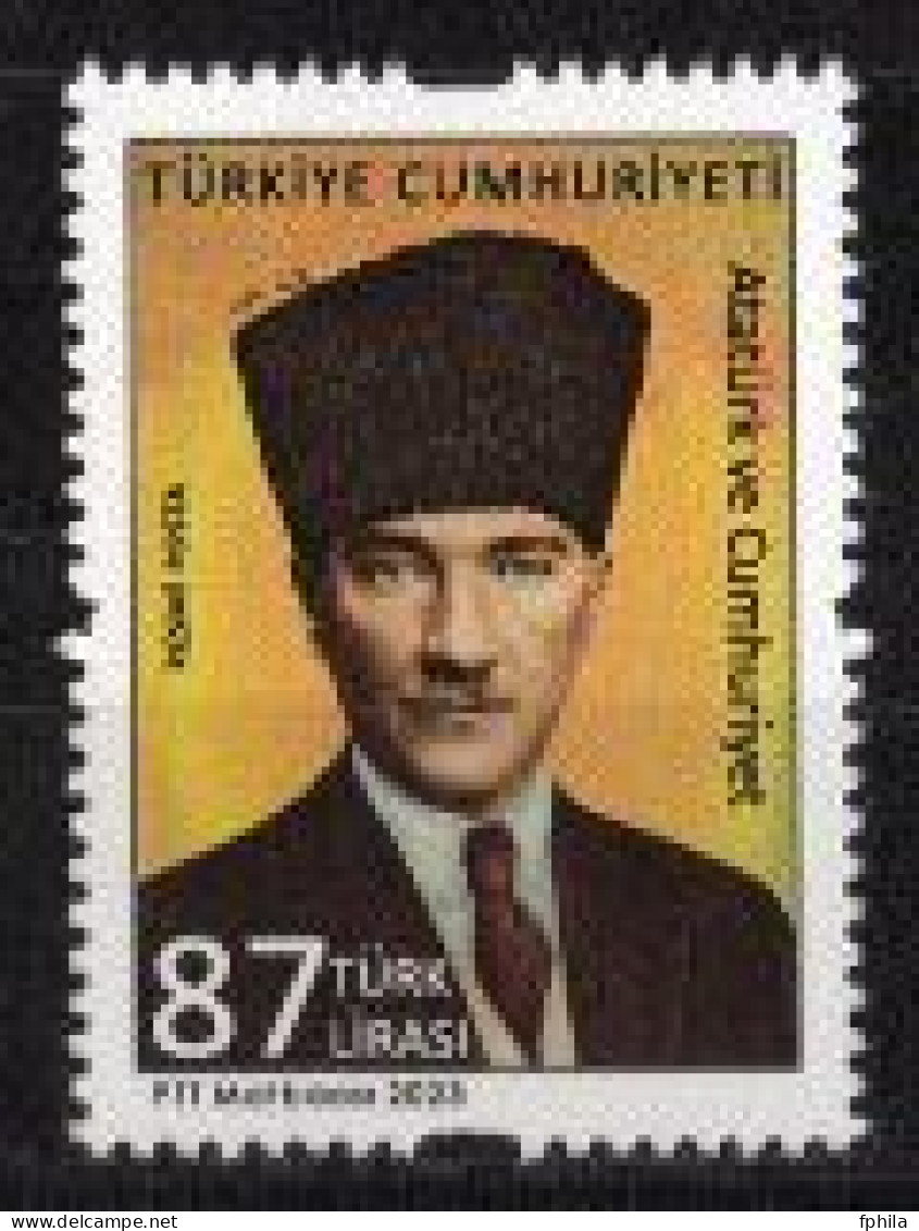 2023 TURKEY ATATURK AND REPUBLIC OFFICIAL STAMP MNH ** - Timbres De Service