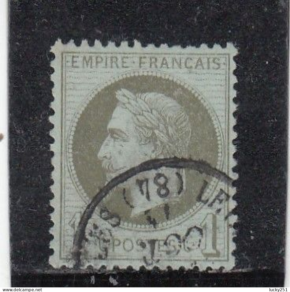 France - Année 1863/70 - N°YT 25 - Type Empire Lauré - Oblitération Cachet à Date - 1863-1870 Napoléon III Lauré