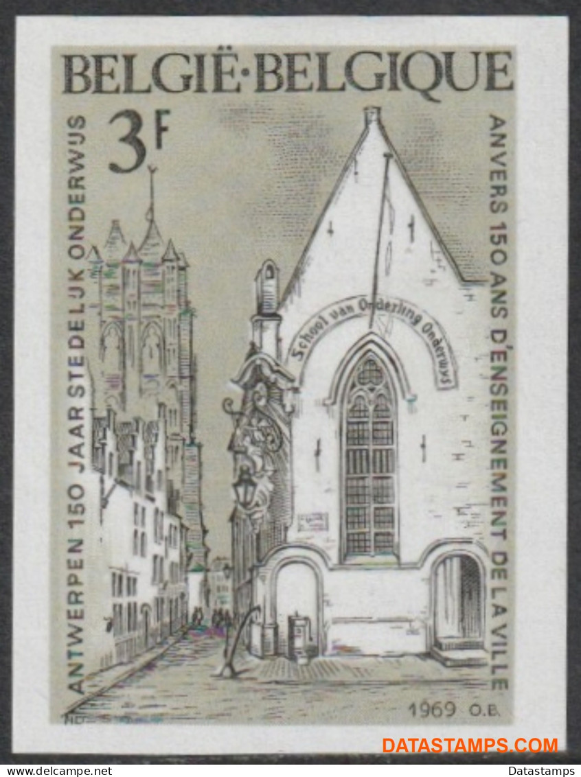 België 1969 - Mi:1544, Yv:1487, OBP:1487, Stamp - □ - Urban Education Antwerp - 1961-1980