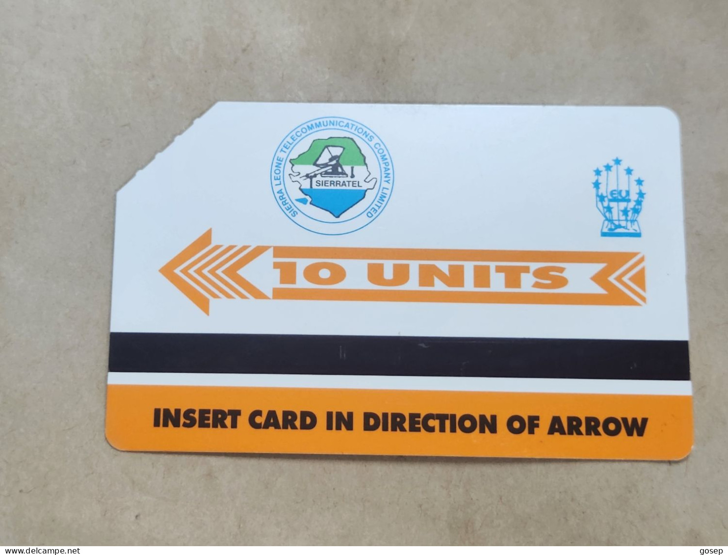 SIERRA LEONE-(SL-SLT-0009)-Cymothoe Hartigi-(2)-(10units)-urmet Card-used Card+1card Prepiad Free - Sierra Leone