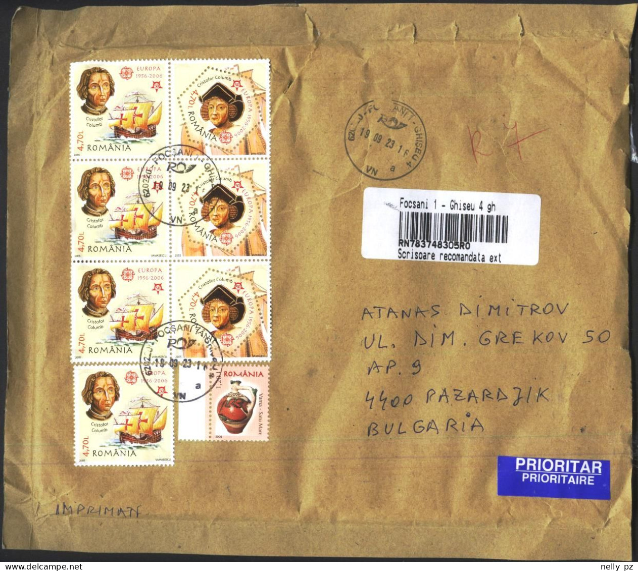 Mailed Cover With  Stamps Europa CEPT 2005 From Romania - Lettres & Documents