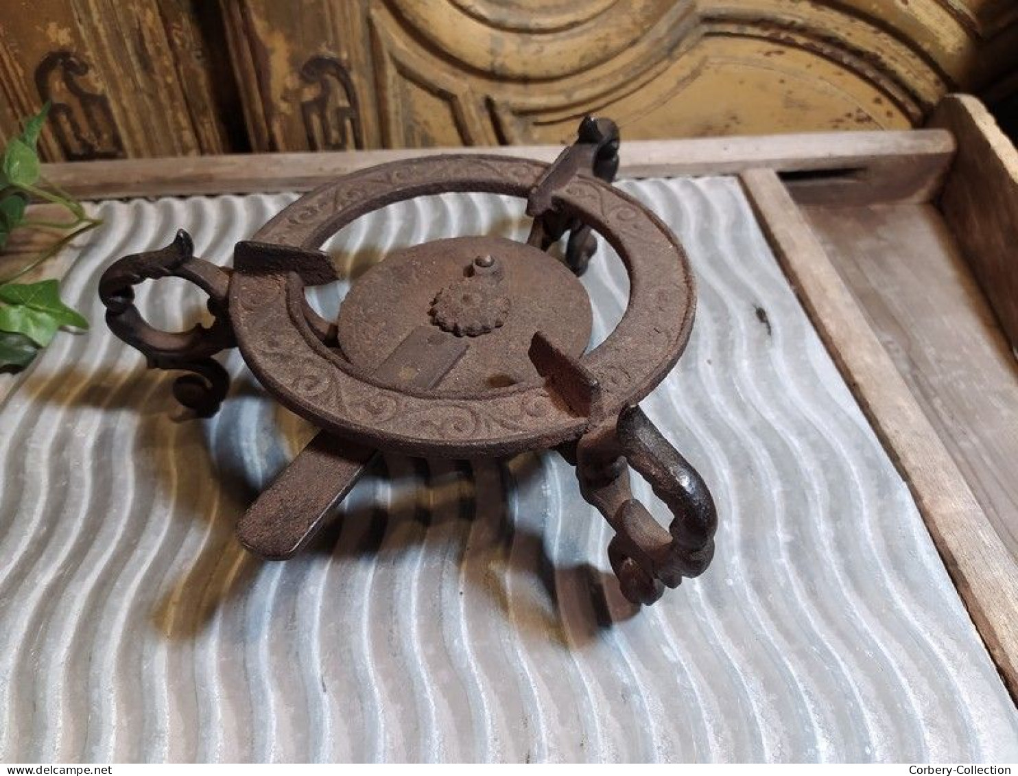 Ancien Brûleur Réchaud XIXème En Fonte Boucher & Cie Fumay Ardennes - Outils Anciens