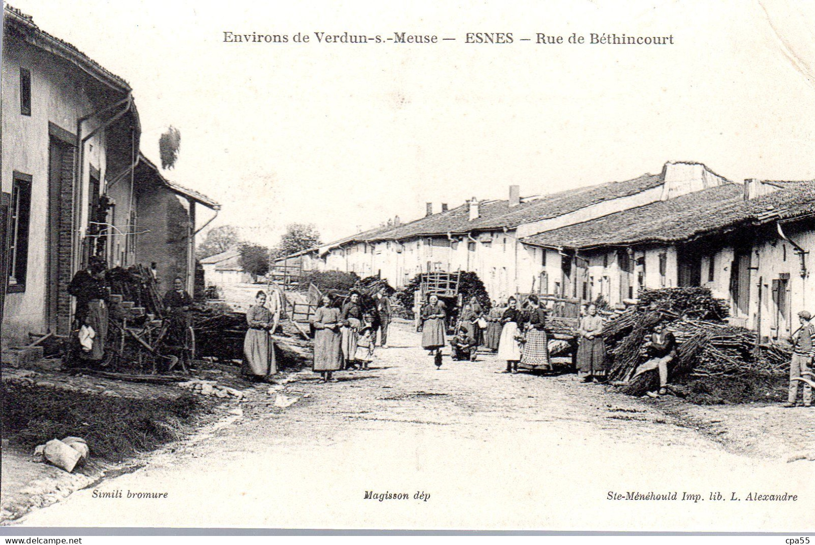 ESNES  -  Environs De Verdun  -  Rue De Béthincourt  -  Belle Animation - Damvillers