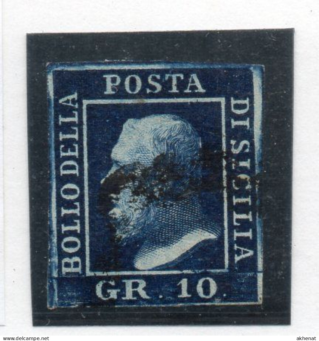 456 - SICILIA , 10 Grana Usato N. 12. Firma RAYBAUDI - Sicilia