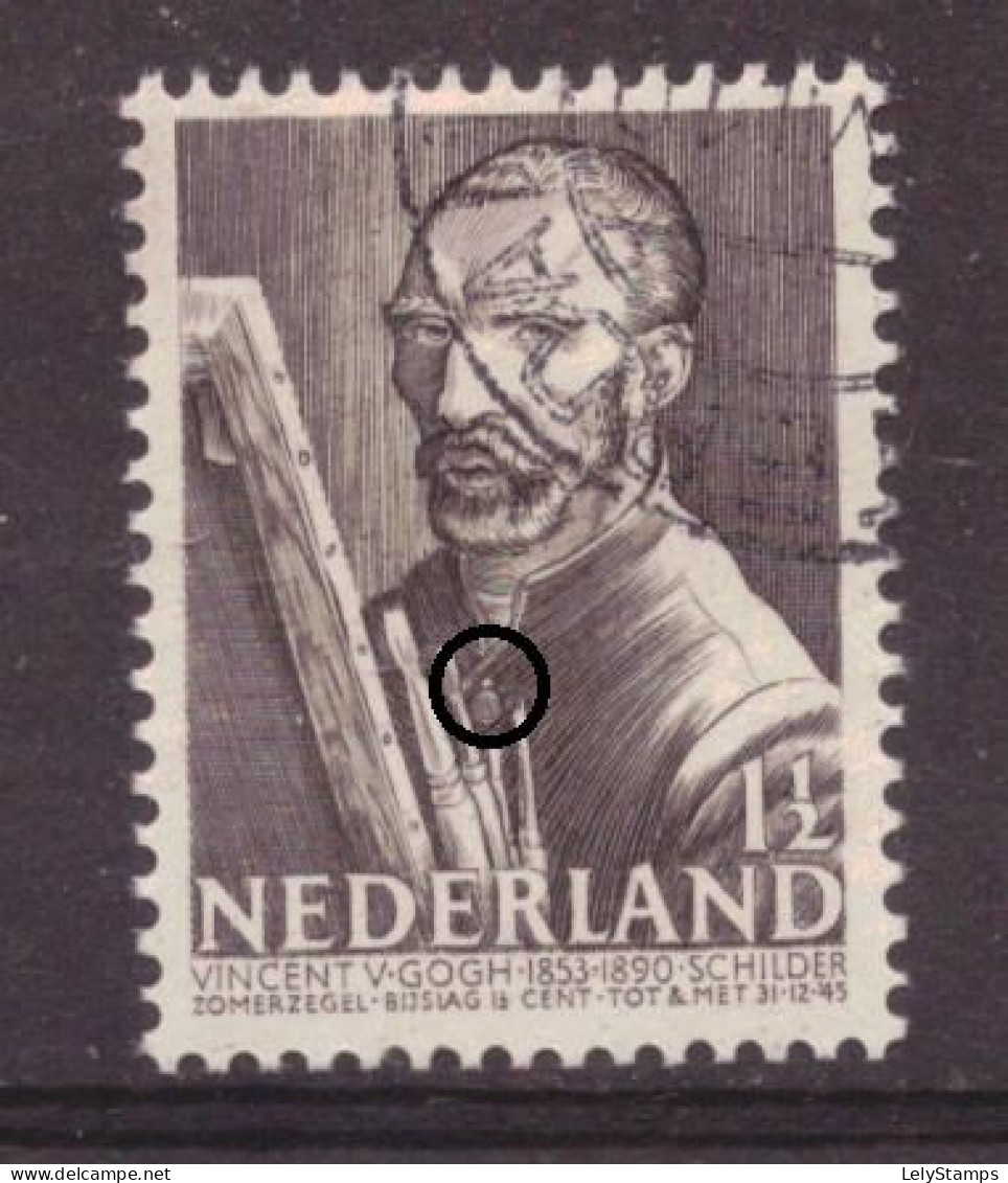 Nederland / Niederlande / Pays Bas / Netherlands 350 P Plaatfout Plate Error Used (1940) - Variétés Et Curiosités