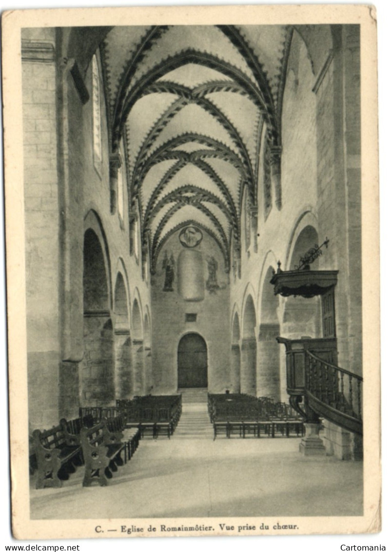 Eglise De Romainmôtier - Vue Prise Du Choeur - Romainmôtier-Envy