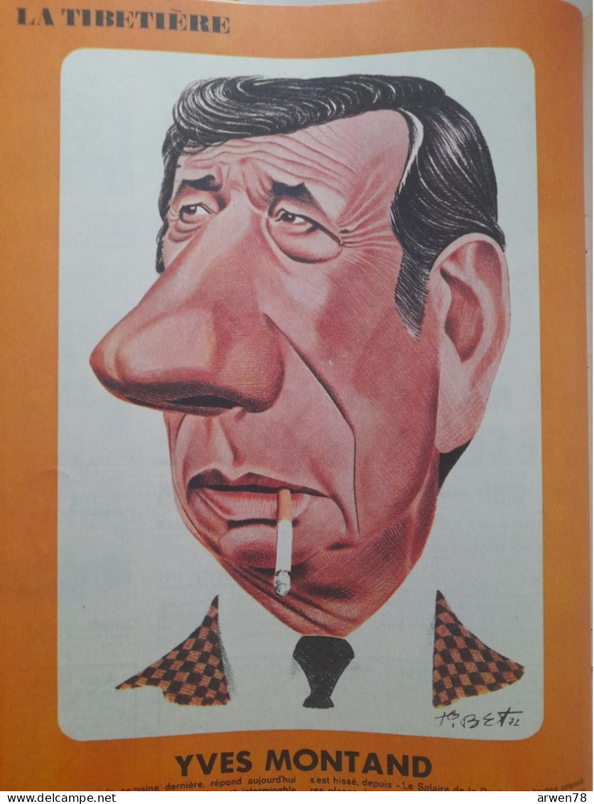 Chez Nous Junior Aout 1972  Cubitus Ric Hochet  Caricature Yves Montant Pub Hollywood Par Cabu Etc. ... - CANAL BD Magazine