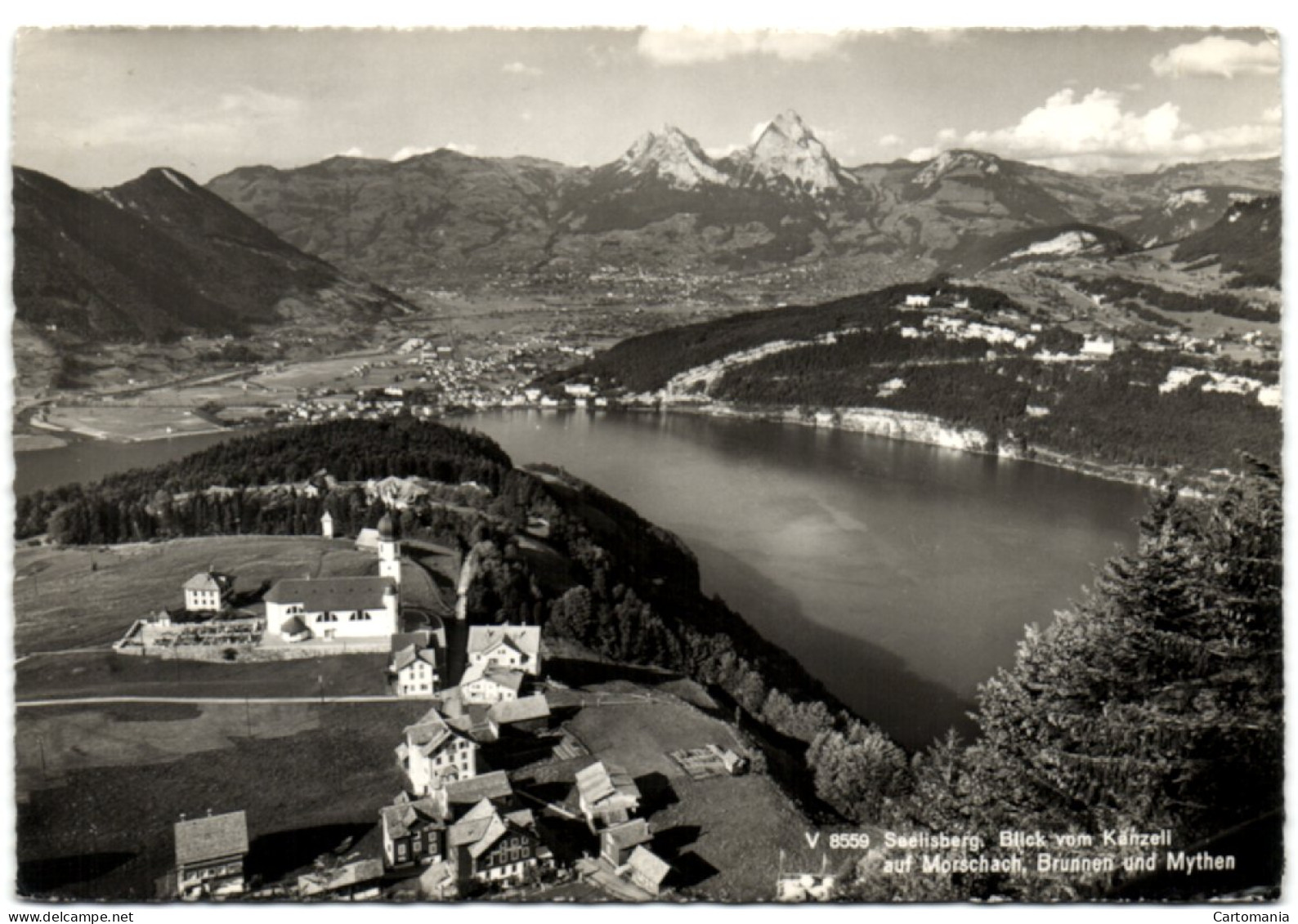 Seelisberg - Blick Vom Känzell Auf Morschach Brunnen Und Mythen - Seelisberg