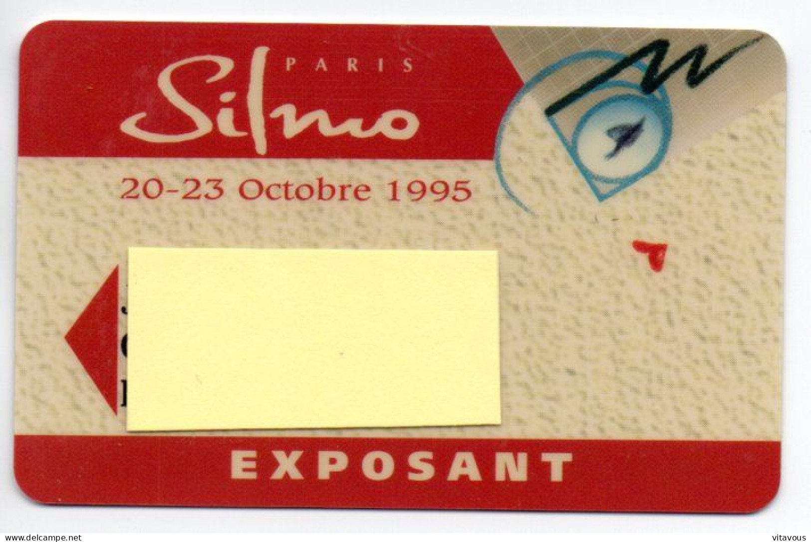 Carte Salon- Paris Silmo Optique Card Magnétique Karten (salon 346) - Cartes De Salon Et Démonstration