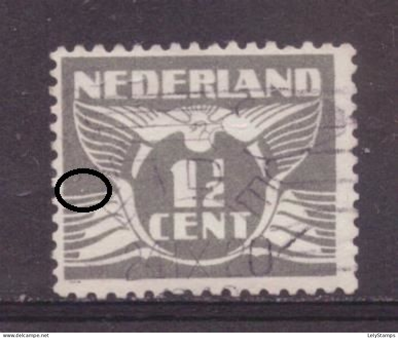 Nederland / Niederlande / Pays Bas / Netherlands 172 PM7 Plaatfout Plate Error Used (1935) - Errors & Oddities
