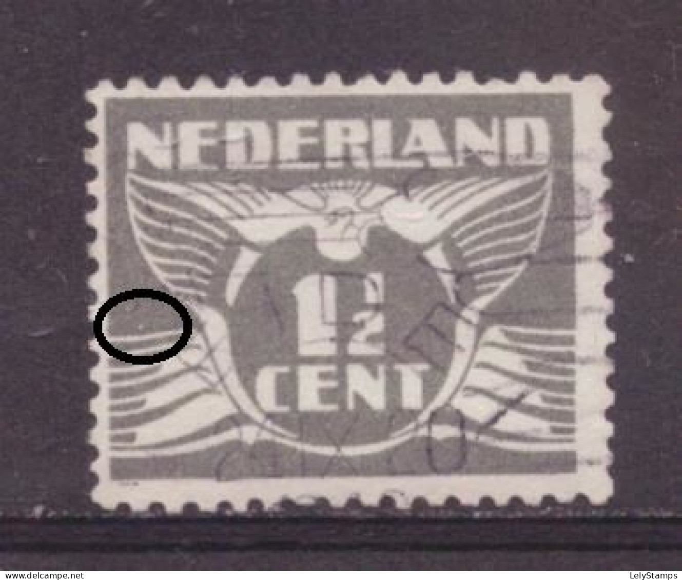 Nederland / Niederlande / Pays Bas / Netherlands 172 PM7 Plaatfout Plate Error Used (1935) - Plaatfouten En Curiosa