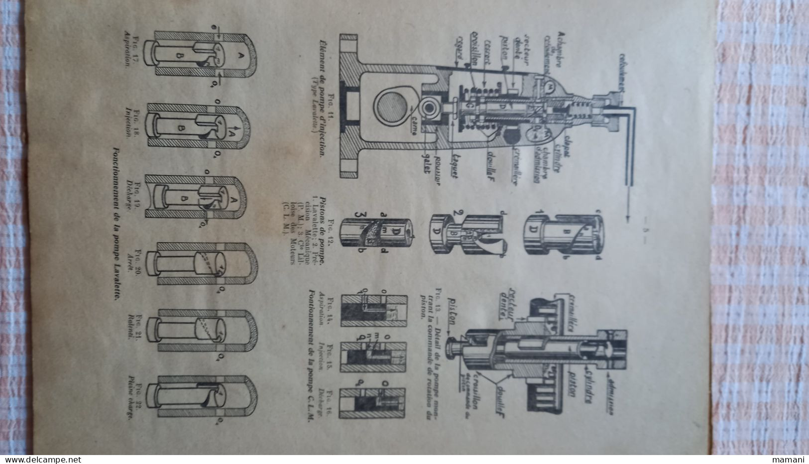 Technologie automobile pour ouvriers et apprentis injection graissage etc...