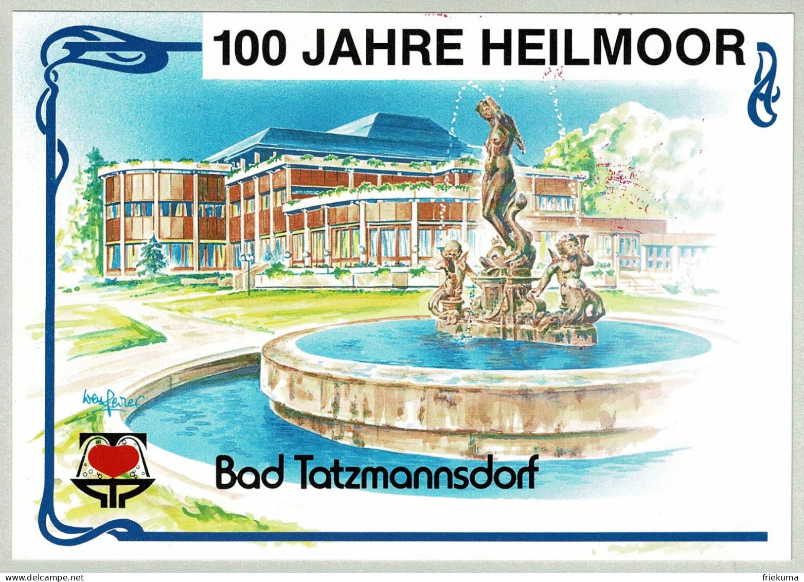 Oesterreich / Austria 1989, Karte Heilmoor Bad Tatzmannsdorf - Hydrotherapy
