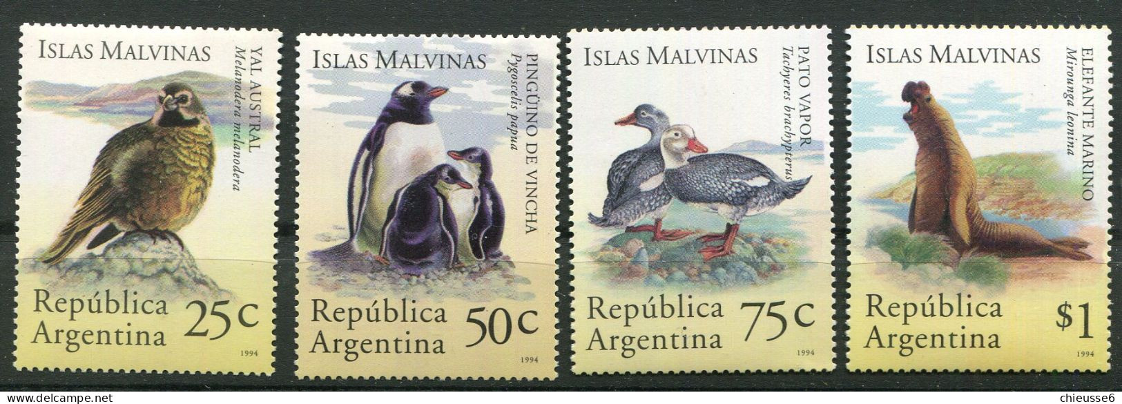 Argentine ** N° 1849 à 1852 - Faune Des îles Malouines - Neufs