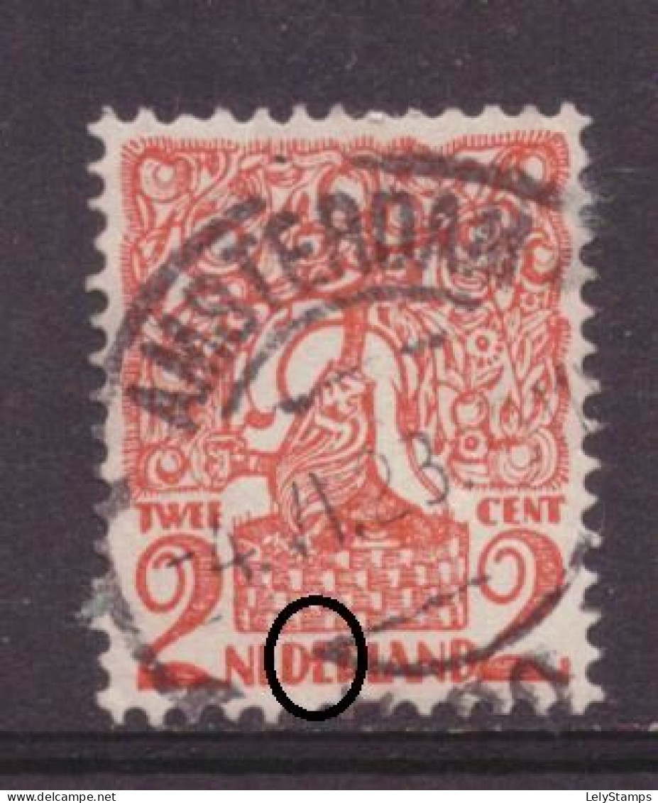 Nederland / Niederlande / Pays Bas / Netherlands 111 PM Plaatfout Plate Error Used (1923) - Errors & Oddities