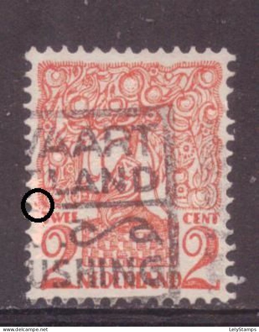 Nederland / Niederlande / Pays Bas / Netherlands 111 P1 Plaatfout Plate Error Used (1923) - Abarten Und Kuriositäten