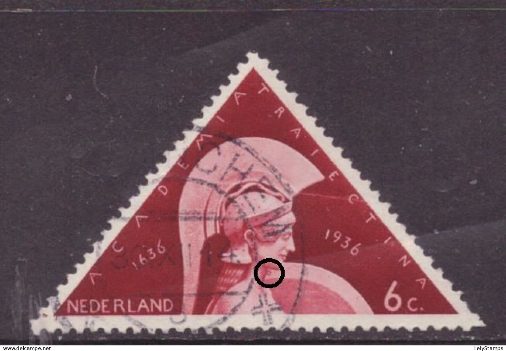 Nederland / Niederlande / Pays Bas / Netherlands 287 P Plaatfout Plate Error Used (1936) - Errors & Oddities