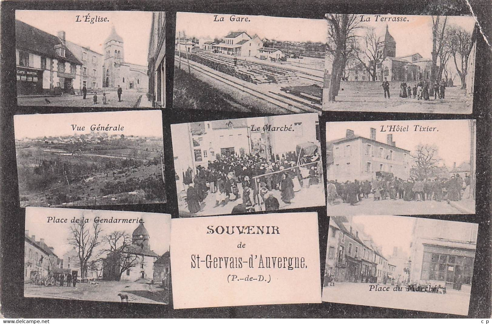 Saint Gervais D'Auvergne - Multivues - Souvenir  - CPA °J - Saint Gervais D'Auvergne