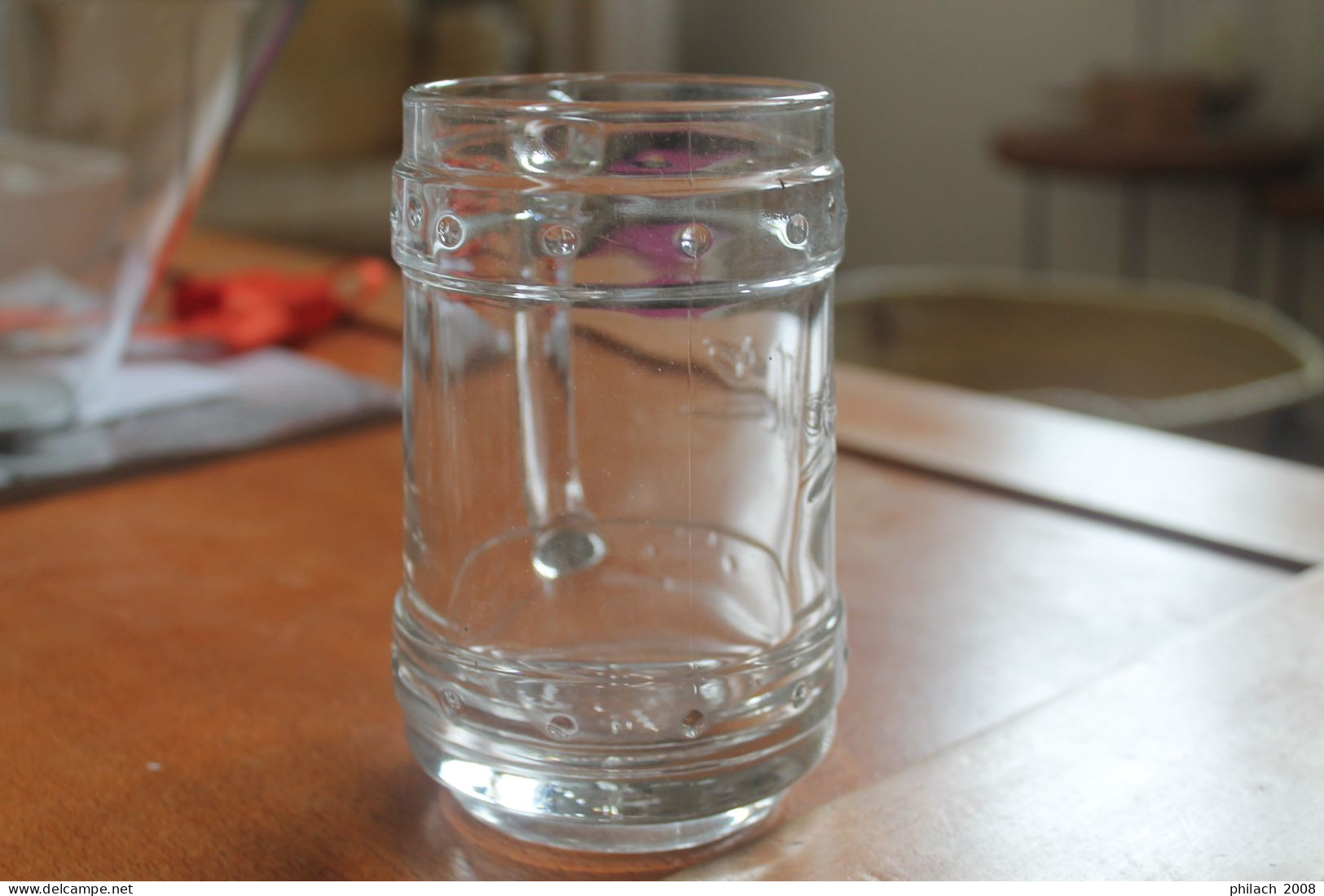 Verre à Biere Chope Avec Deux épées Croisée Et Marquage CM - Bicchieri