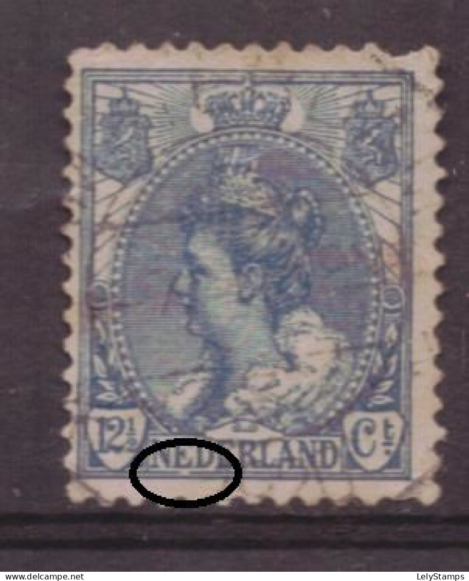 Nederland / Niederlande / Pays Bas NVPH 63 P Plaatfout Plate Error Used B-Choice (1899) - Abarten Und Kuriositäten