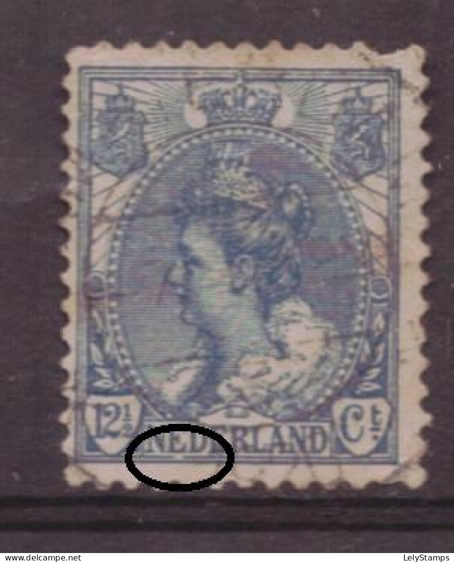 Nederland / Niederlande / Pays Bas NVPH 63 P Plaatfout Plate Error Used B-Choice (1899) - Plaatfouten En Curiosa