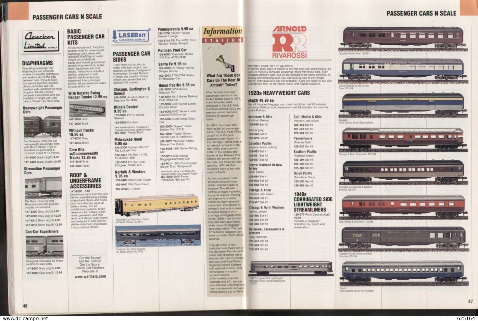 Catalogue WALTHERS 2005 N & Z Gauge MODEL RAILROAD REFERENCE BOOK - Inglés