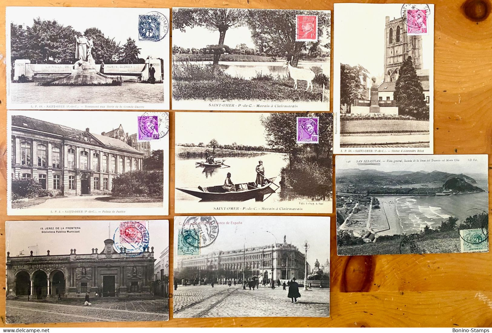 (068) FRENCH / SPANISH COLONIES 1910/1915 - POST CARDS - Storia Postale