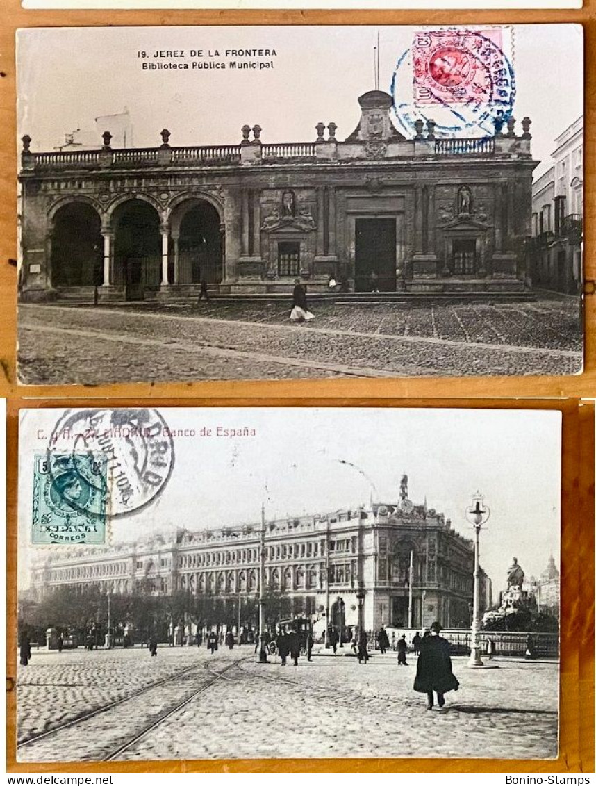 (068) FRENCH / SPANISH COLONIES 1910/1915 - POST CARDS - Covers & Documents