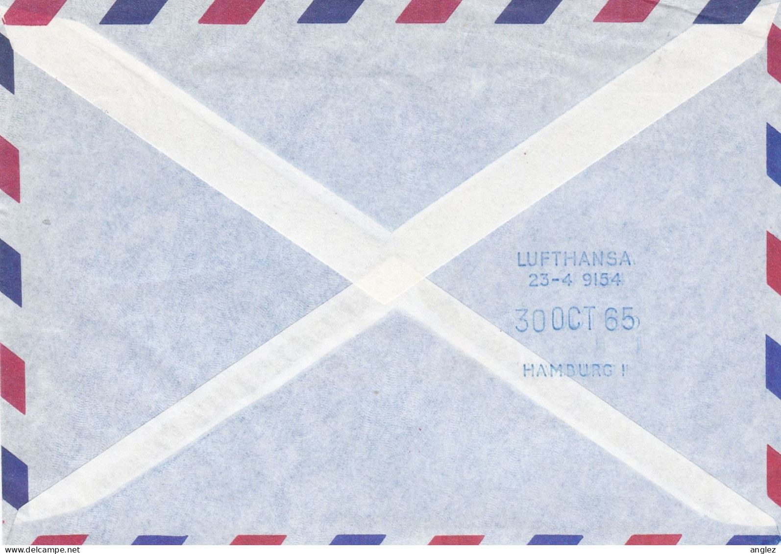 United Nations - 1965 Lufthansa Flight New York To Hamburg Germany - Airmail