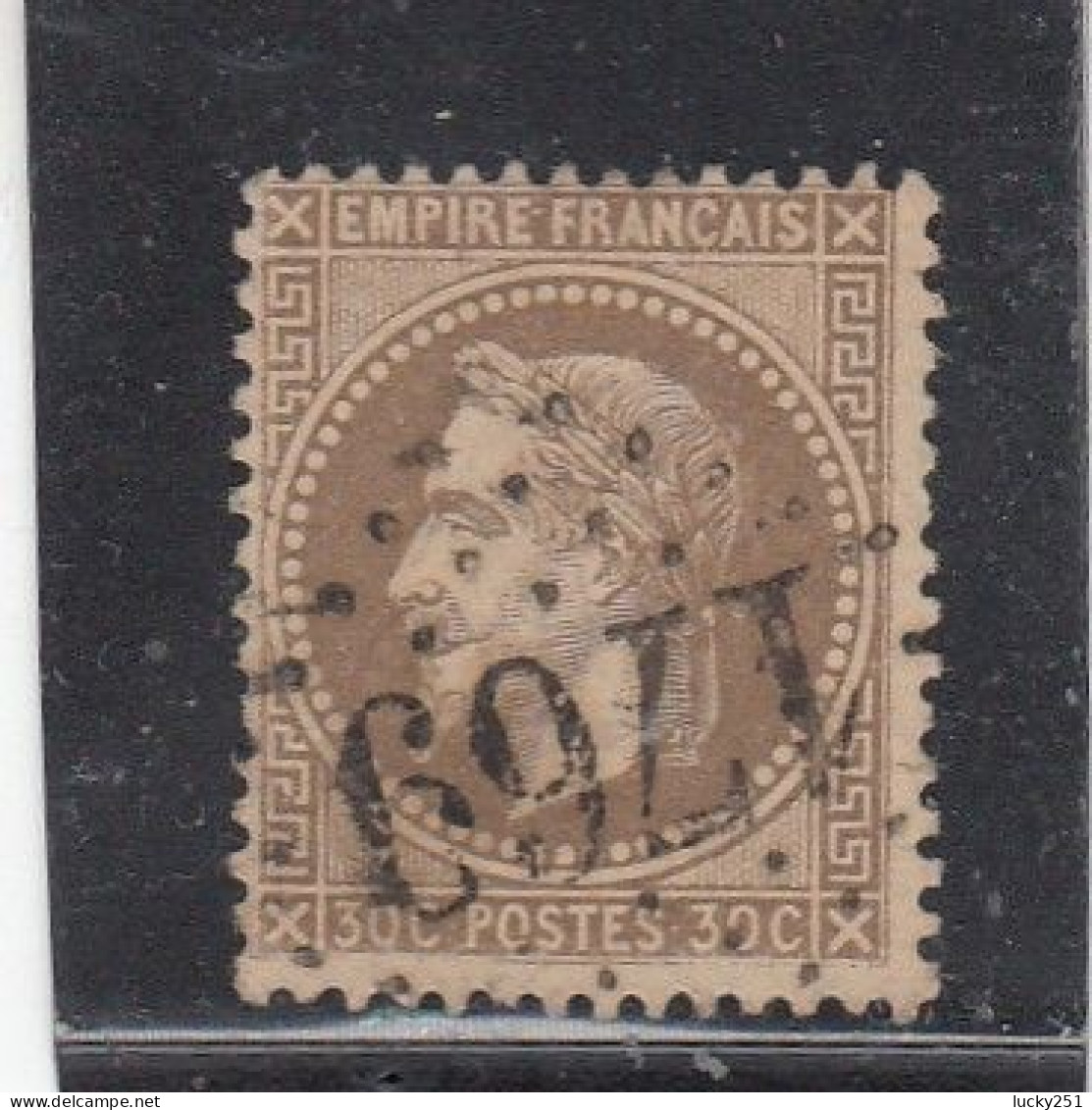 France - Année 1863/70 - N°YT 30 - Type Empire Lauré - Oblitération GC - 1863-1870 Napoleone III Con Gli Allori