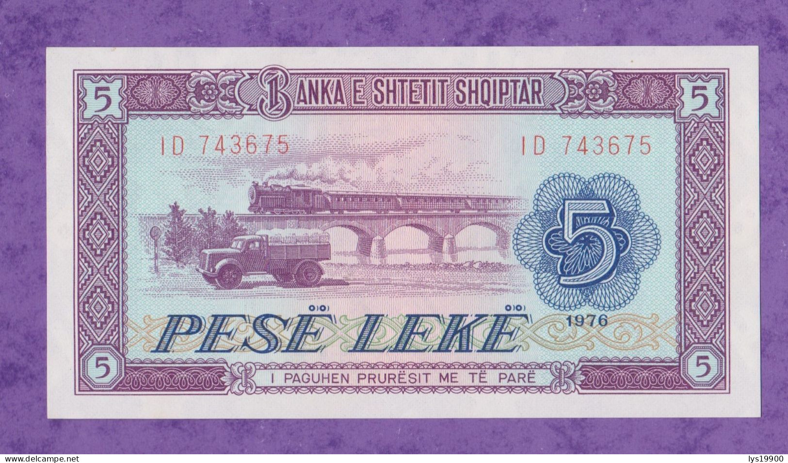 5 Leké 1976 Albanie Neuf, Unc - Albanien