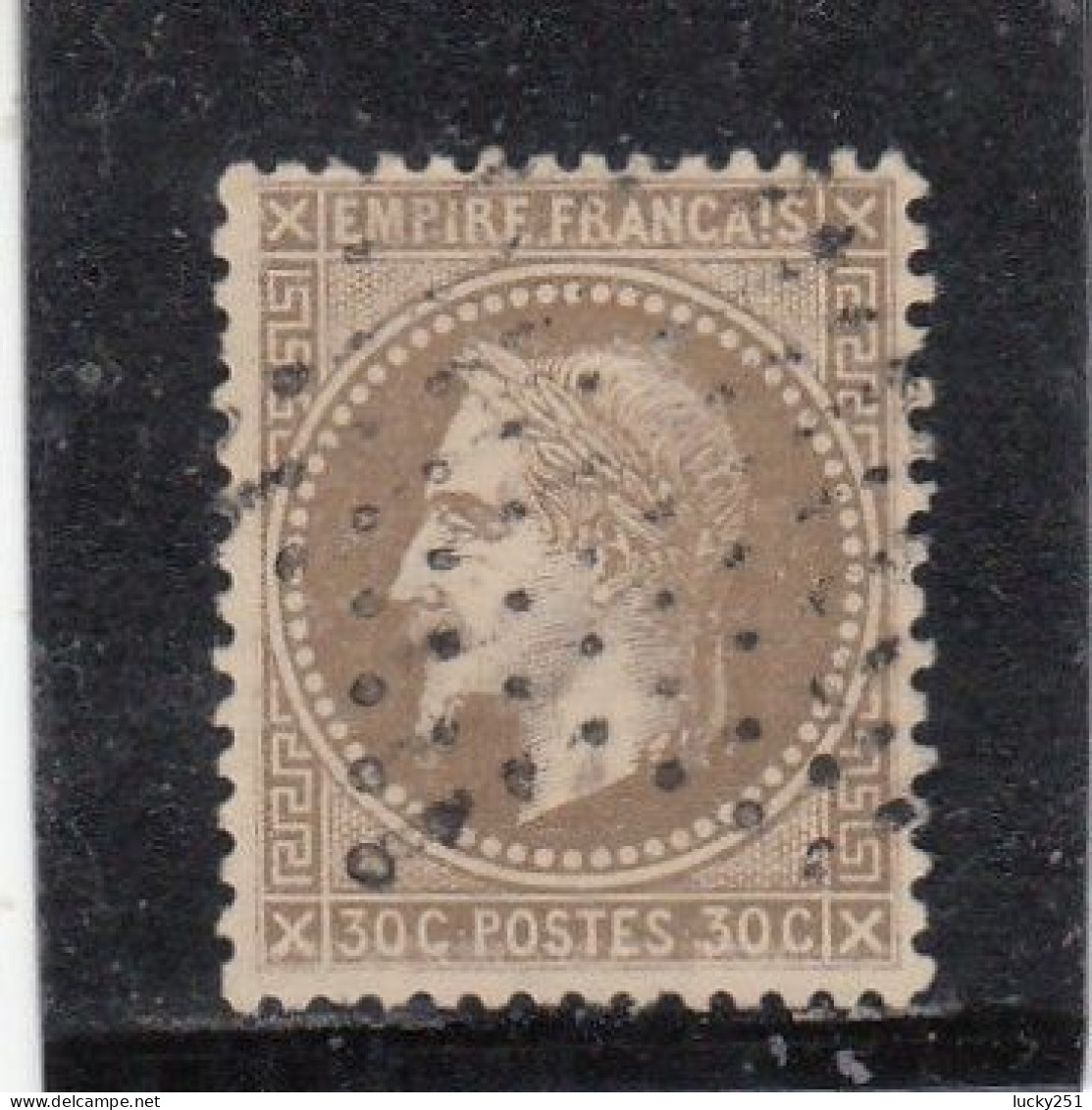 France - Année 1863/70 - N°YT 30 - Type Empire Lauré - Oblitération Etoile Muette - 1863-1870 Napoleon III With Laurels