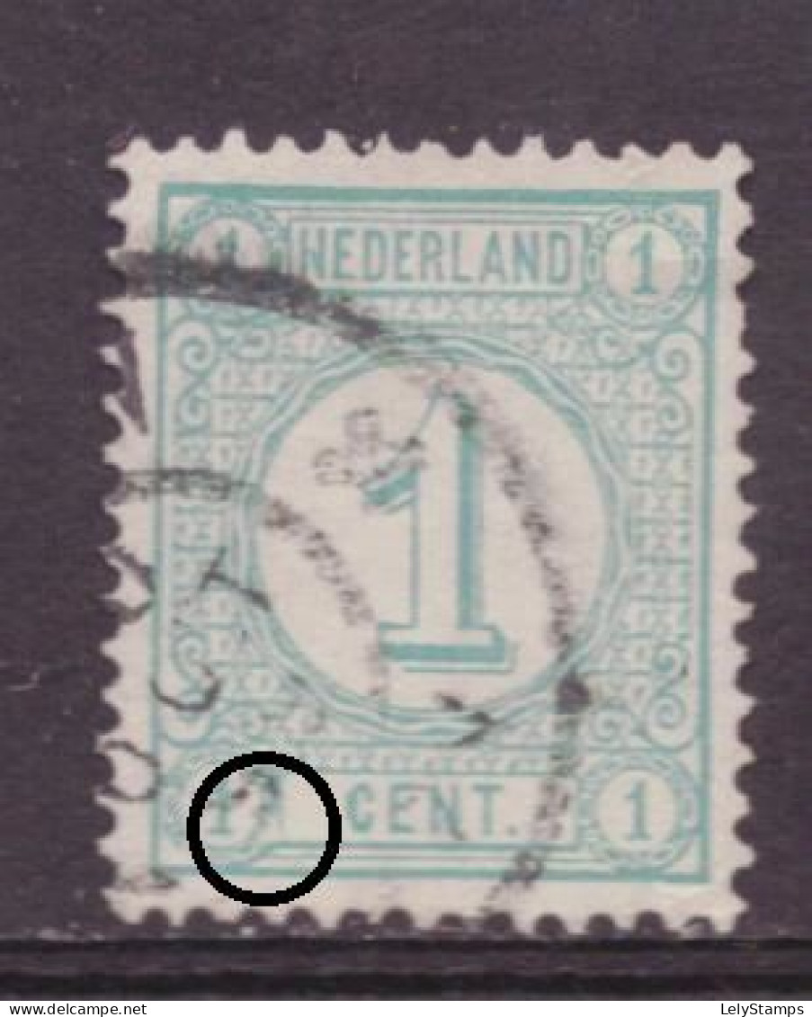 Nederland / Niederlande / Pays Bas NVPH 31a PM Plaatfout Plate Error Used (1876) - Plaatfouten En Curiosa