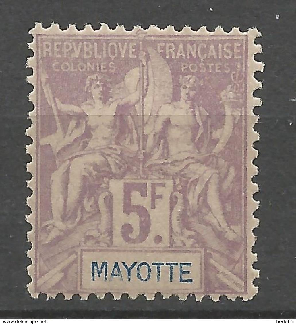 MAYOTTE N° 14 NEUF* INFIME TRACE DE CHARNIERE  / Hinge  / MH - Unused Stamps