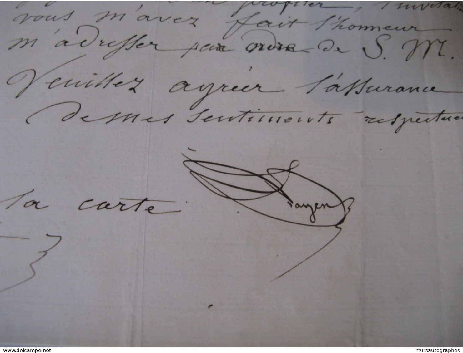 ANSELME PAYEN Autographe Signé 1867 CHIMISTE INDUSTRIEL CELLULOSE A BASSANO - Inventors & Scientists