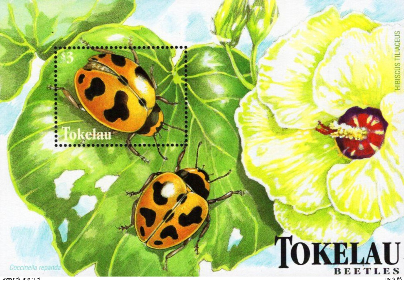 Tokelau - 1998 - Beetles - Ladybug - Mint Souvenir Sheet - Tokelau