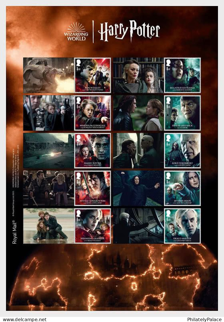 Great Britain GB UK 2023 Harry Potter, Movie,Film,Book, Creatures And Beings, Collectors Sheet MNH (**) - Ohne Zuordnung