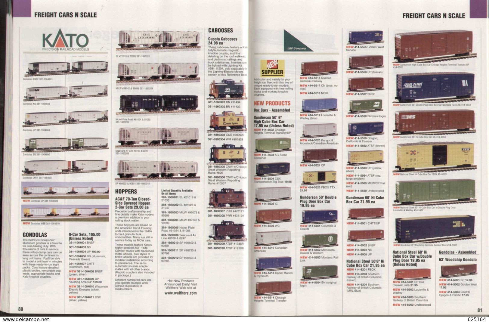 Catalogue WALTHERS 2006 - N & Z Gauge MODEL RAILROAD REFERENCE BOOK - Anglais