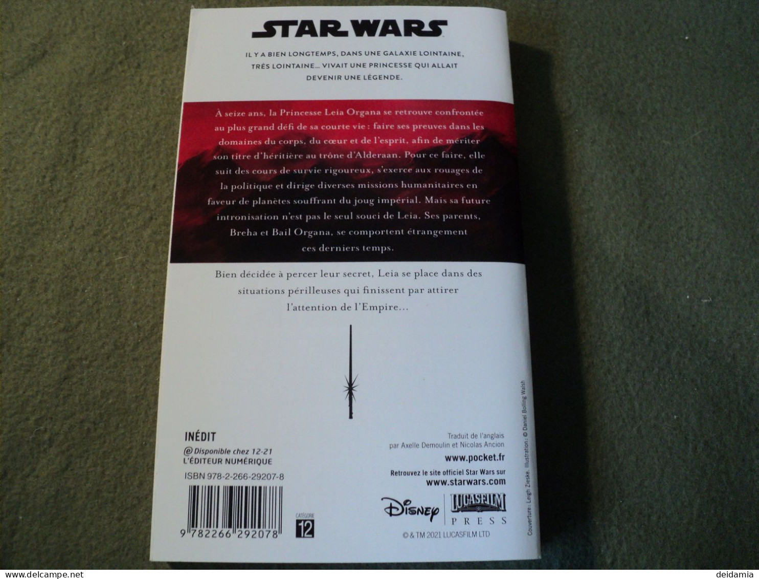 STAR WARS TOME 177. LEIA PRINCESSE D ALDERAAN. 2021. LES DERNIERS JEDI. AN - 3 PAR CLAUDIA GRAY AUX EDITIONS POCKET. - Presses Pocket