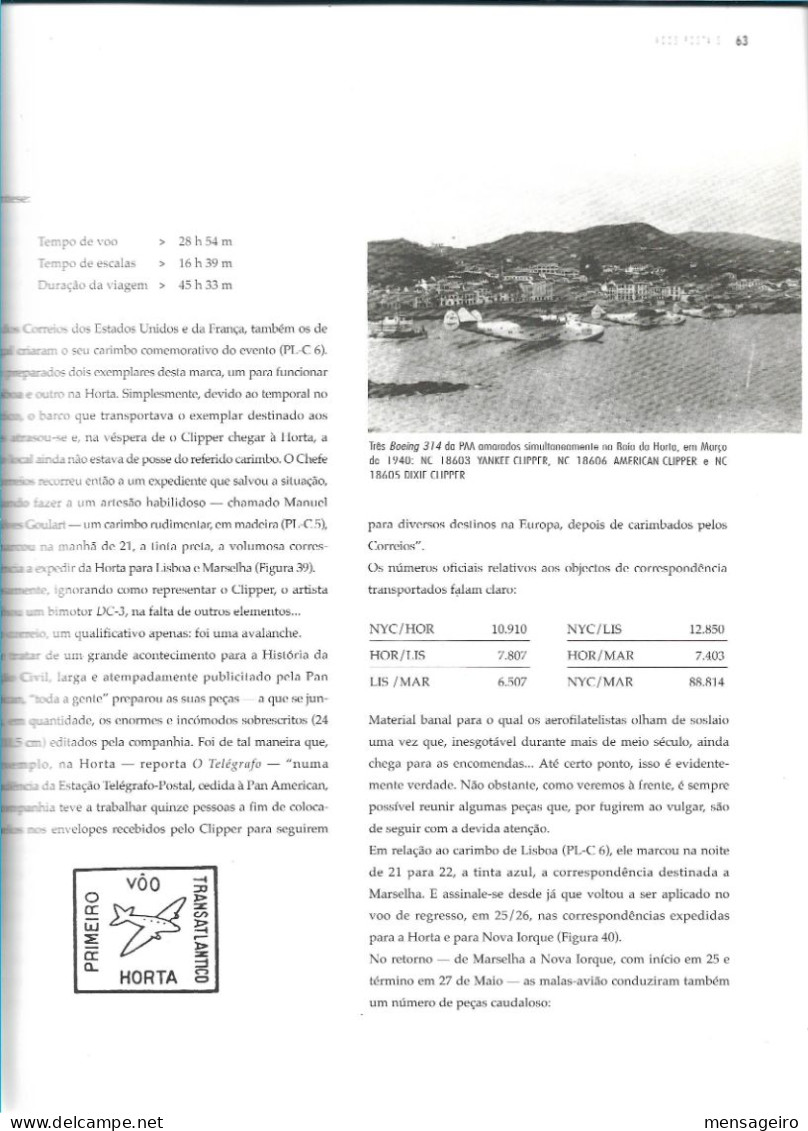 (LIV) - LIVRO CORREIO AEREO EM PORTUGAL - CAP.F. LEMOS DA SILVEIRA 2001 - Autres & Non Classés