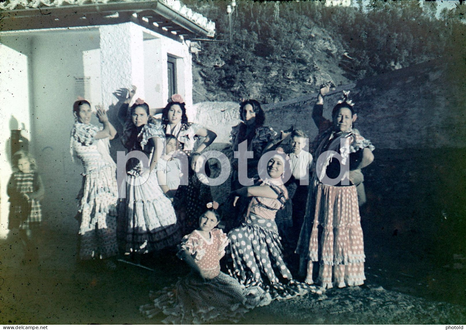 1949 GITANA GITANAS GIPSY GYPSIES GITANS ANDALUCIA ESPANA SPAIN 35mm AMATEUR  DIAPOSITIVE SLIDE NO PHOTO FOTO NB2798 - Diapositives