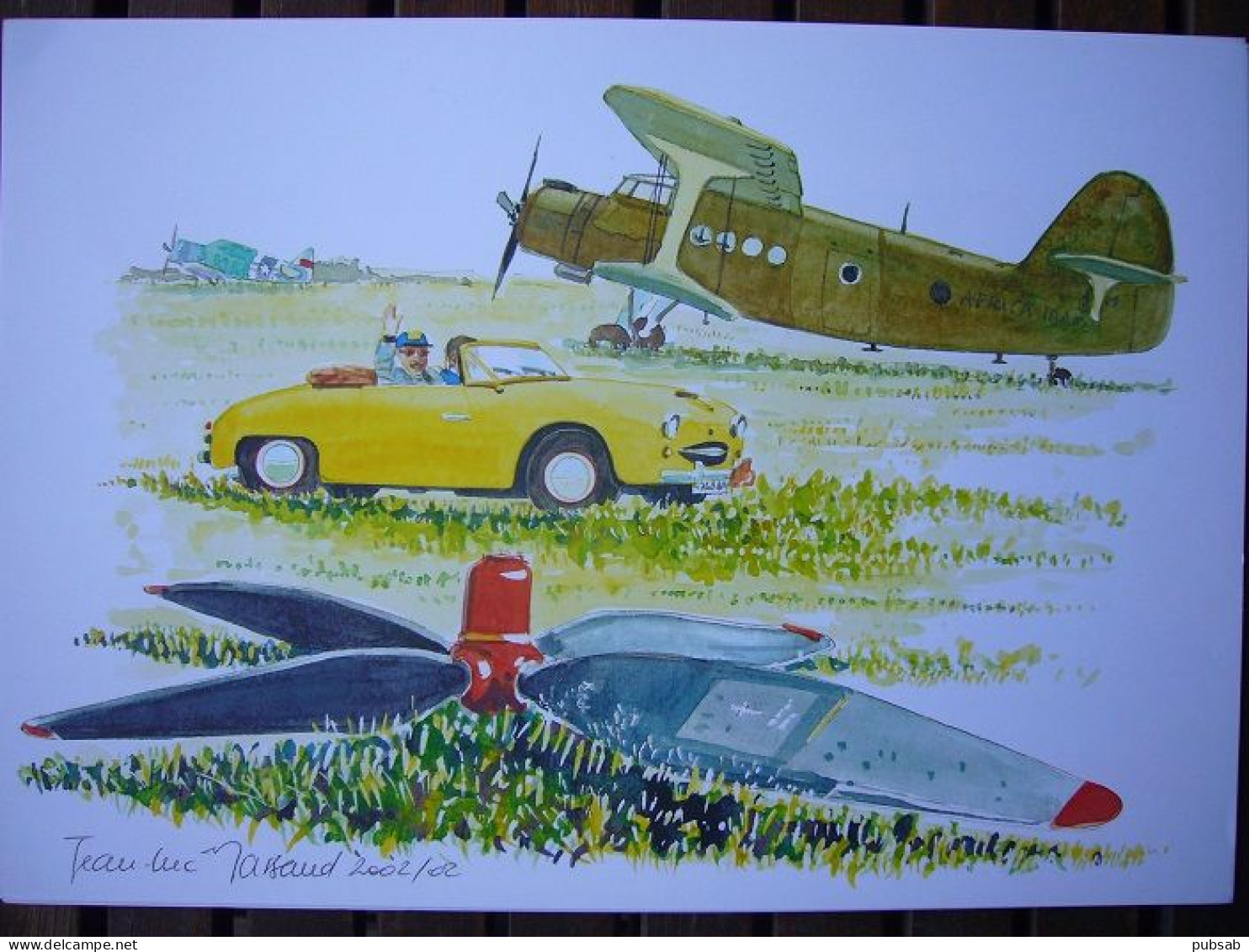 Avion / Airplane / Aantonov AN 2 / Size : 21X30cm / Jean-Luc Massaud 2002/02 - Poster