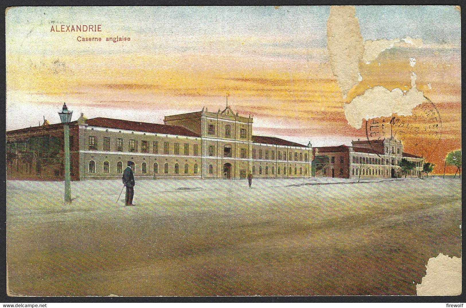 F08 - Egypt Alexandria - Postcard 1915 To France - Corr D'armees Alexandrie - Caserne Anglaise - Briefe U. Dokumente