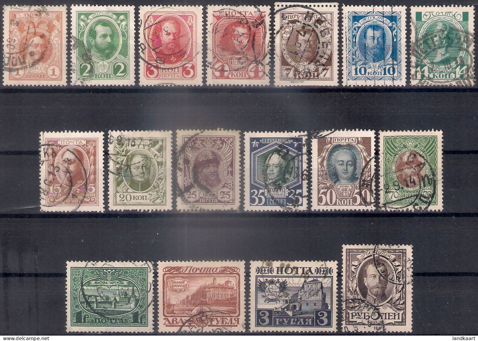 Russia 1913, Michel Nr 82-98, Used - Usati