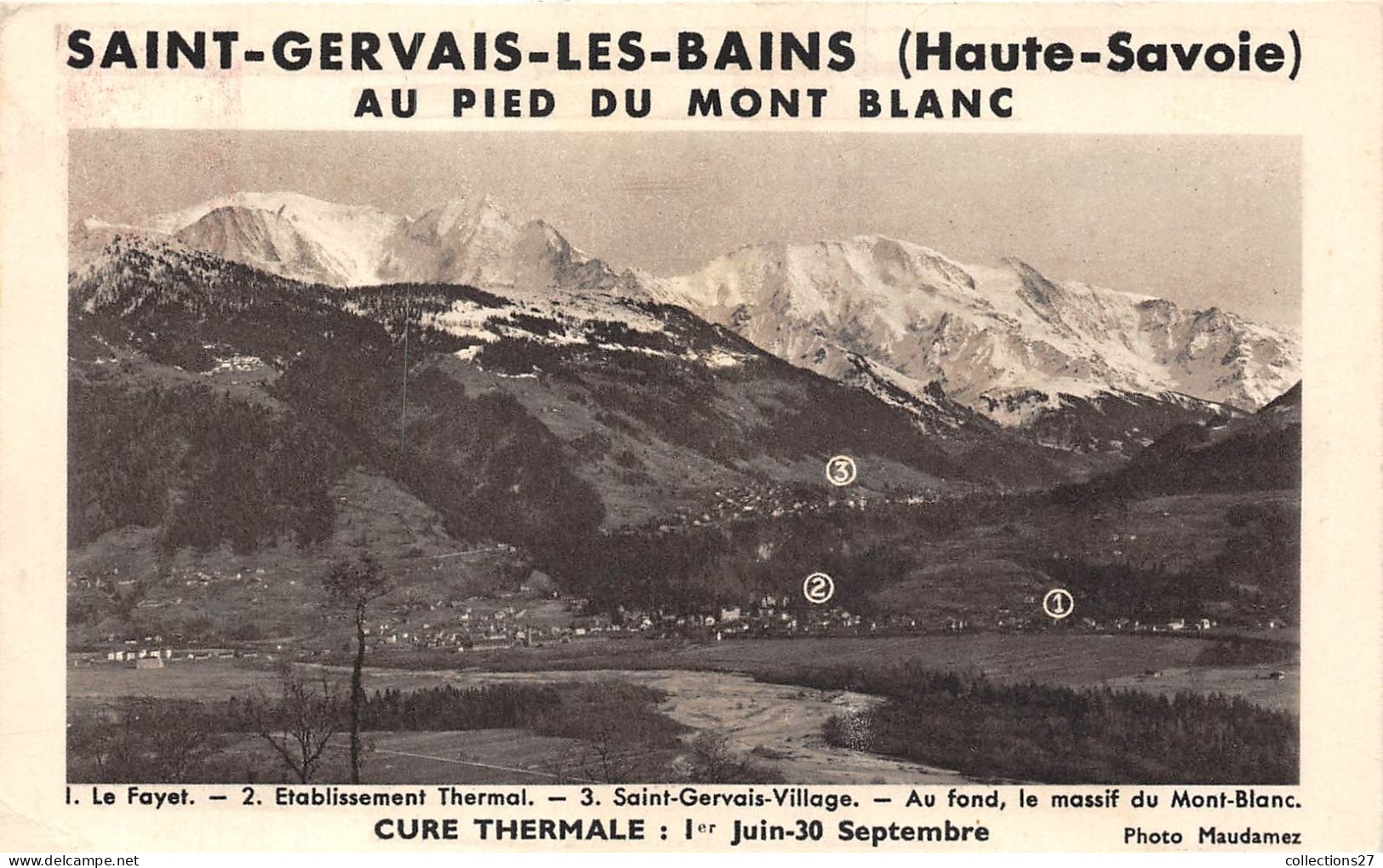 74-SAINT-GERVAIS-LES-BAINS- AU PIED DU MONT-BLANC - Saint-Gervais-les-Bains