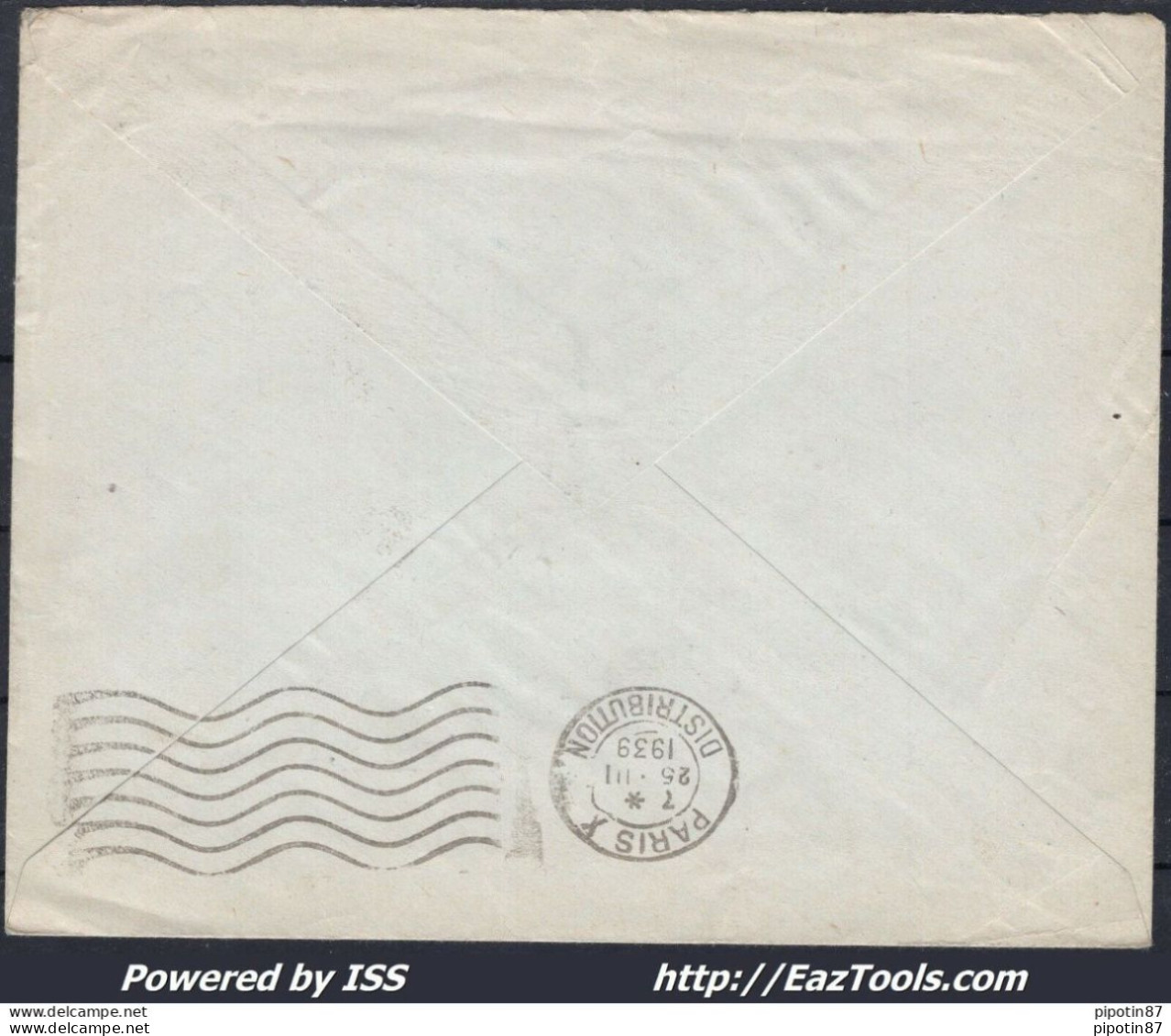 FRANCE N° 422 SEUL SUR LETTRE CAD DE PARIS DU 24/03/1939 PREMIER JOUR D'EMISSION - Storia Postale