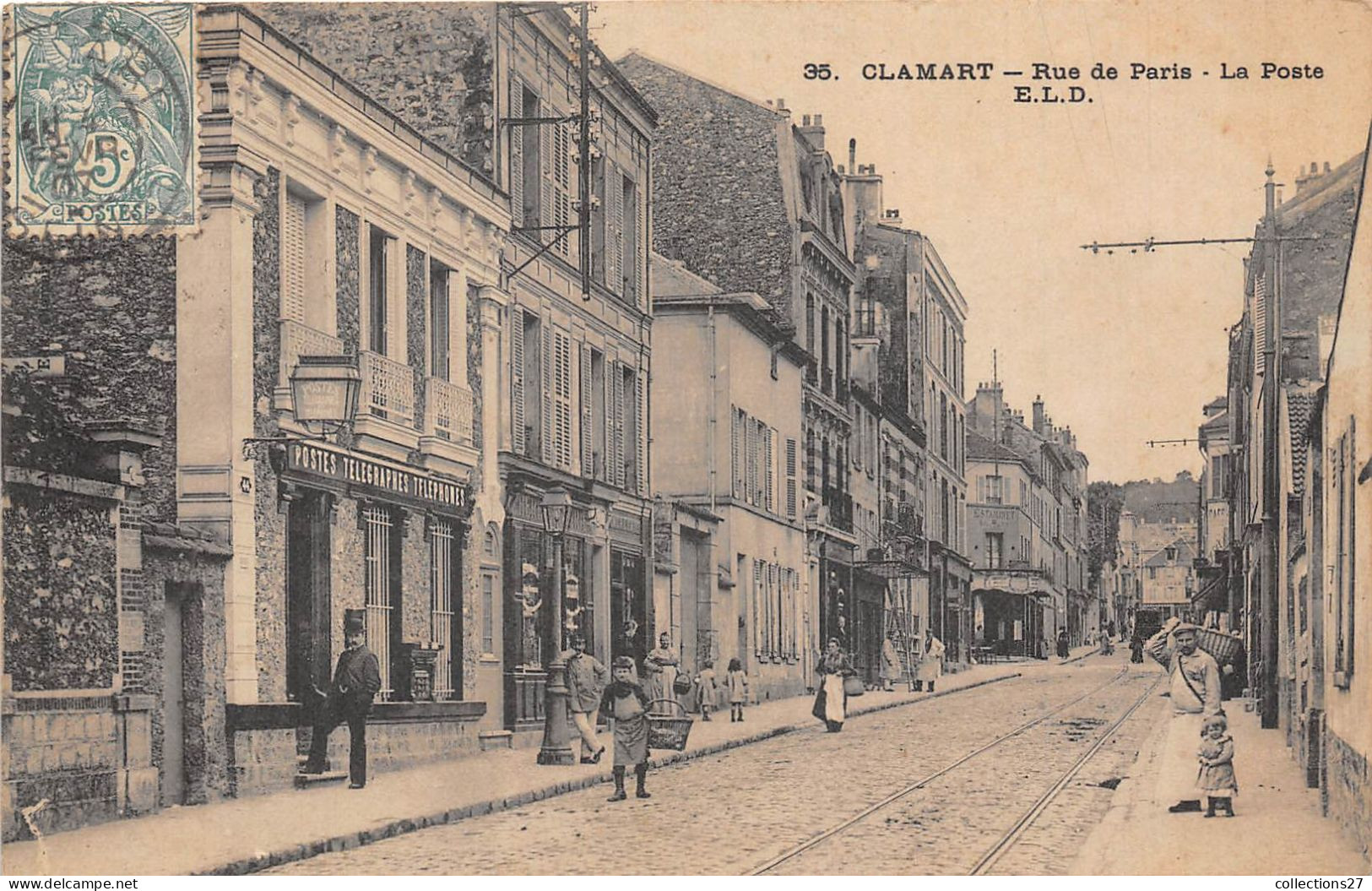 92-CLAMART- RUE DE PARIS LA POSTE - Clamart